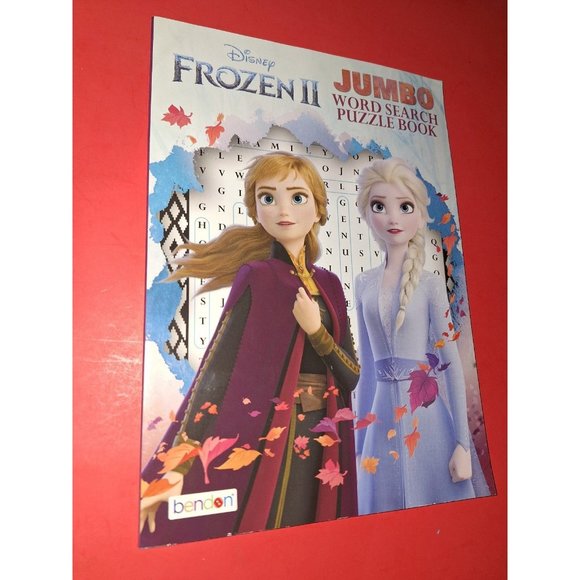 Frozen Word Search Puzzle Activity & Coloring Book For Kids Learning - Picture 1 of 5